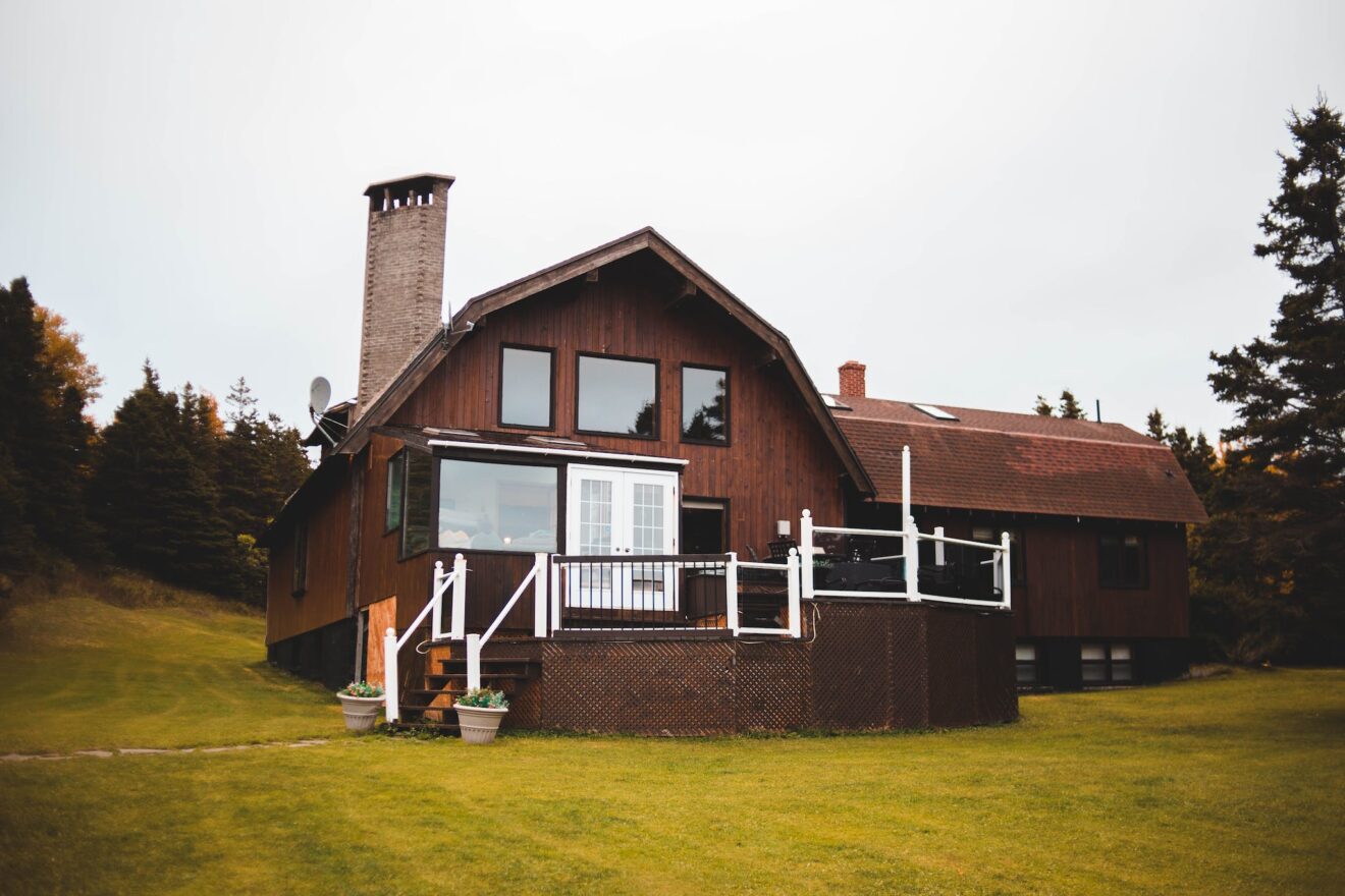Big Wooden House in Forest