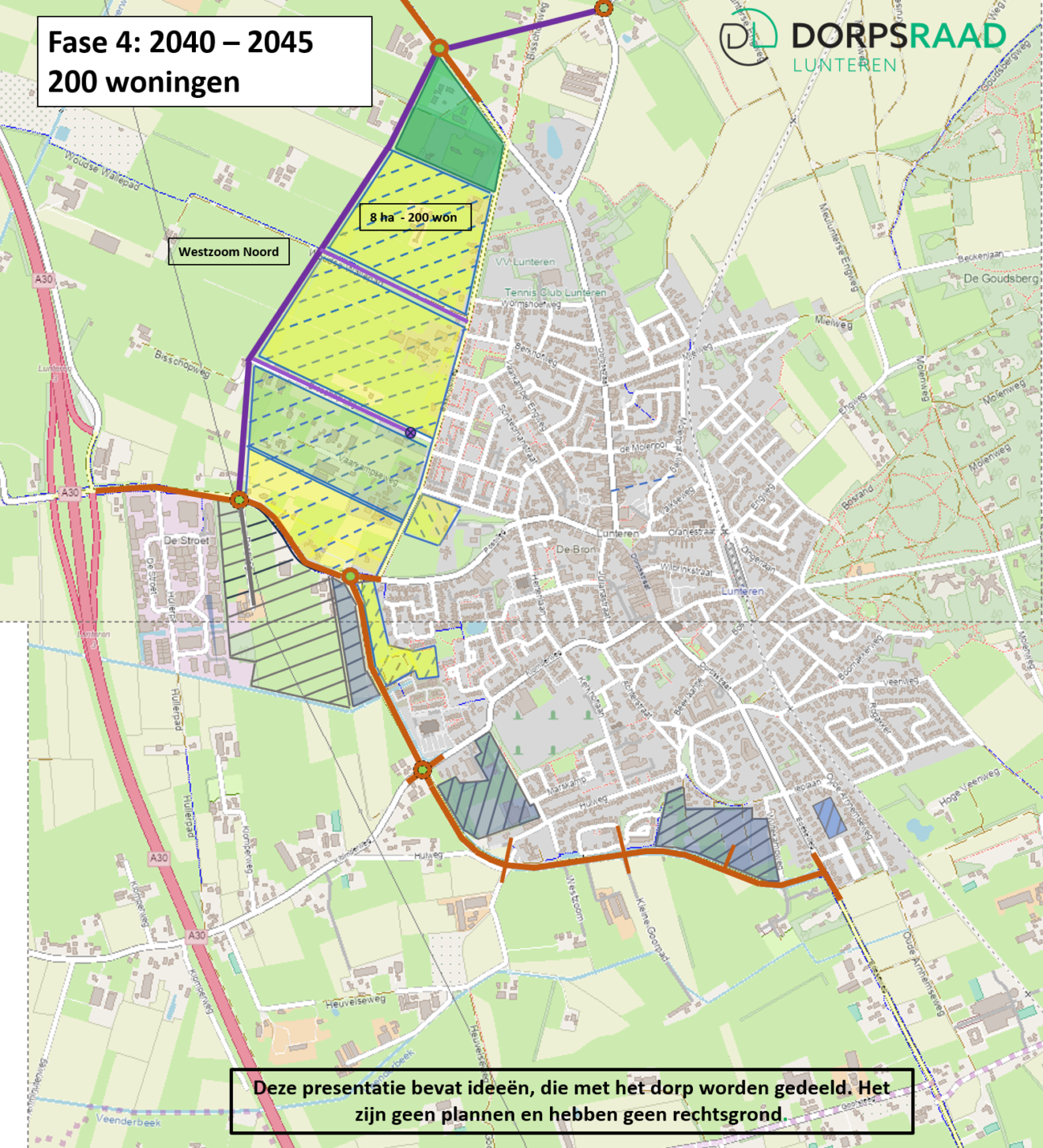 Woningbouw en verbeterde mobiliteit in Lunteren tot 2045 begint vorm te krijgen