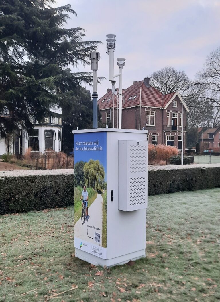 Het mobiele luchtmeetstation Lunteren heeft haar werk gedaan