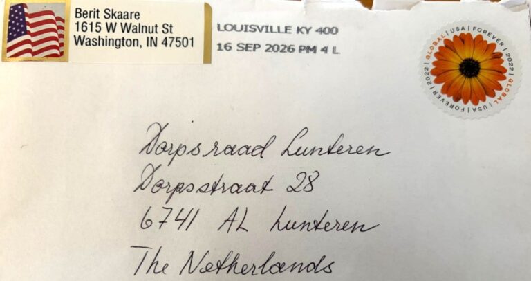 Fanmail uit de Verenigde Staten